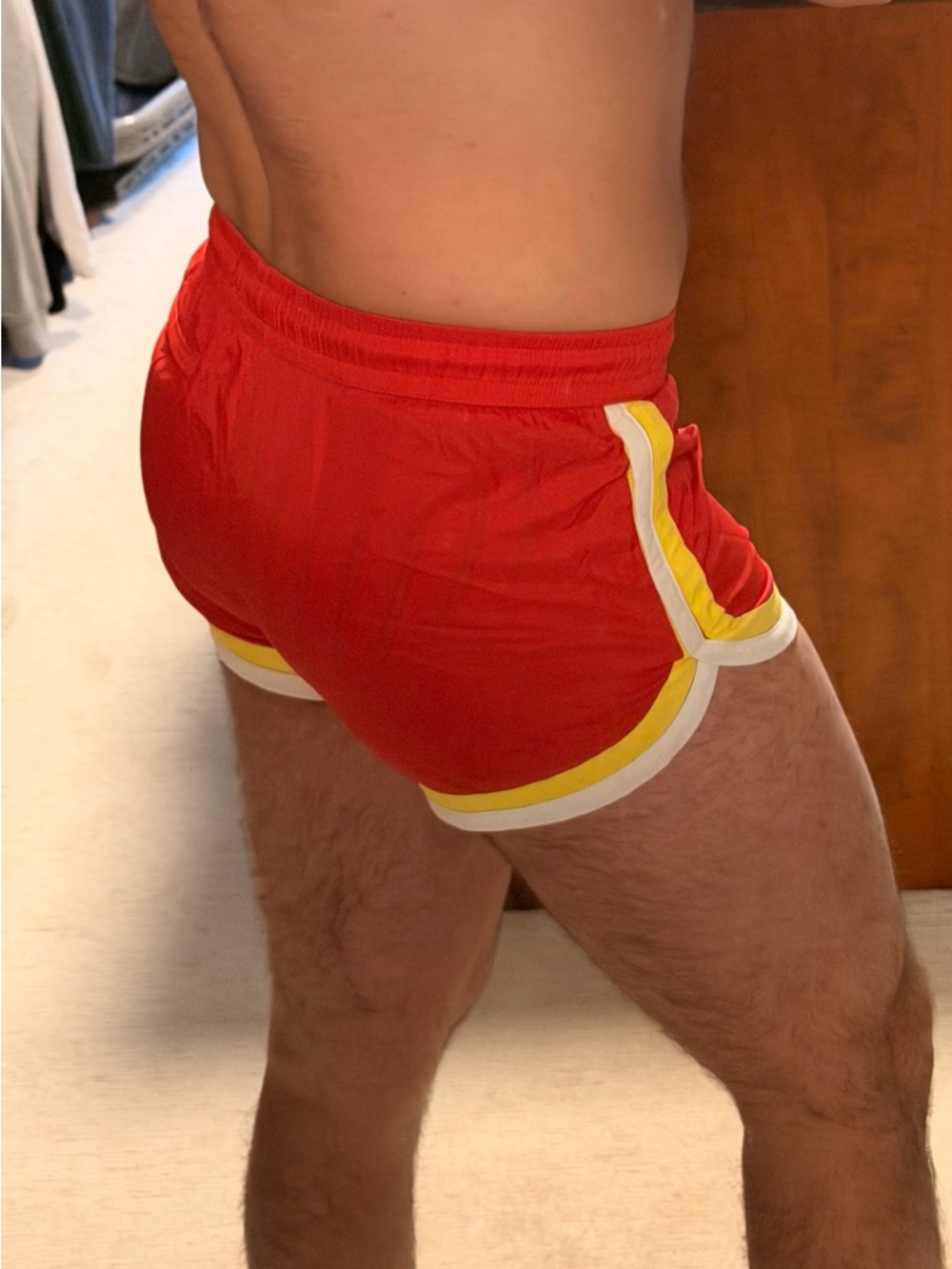 Red swim trunks - no liner inside - Picture 3 of 7